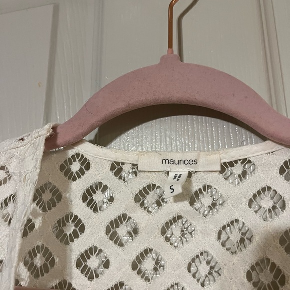 Maurices Cream Lace Women's Jacket - Picture 2 of 7